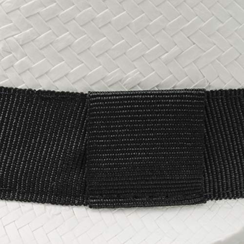 Sombrero de Paja Málaga Trilby sombreros de pajasombreros de verano (59 cm - blanco )