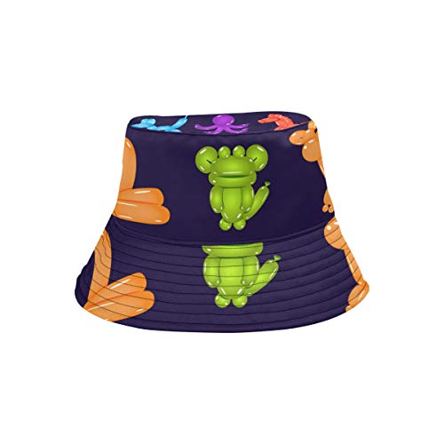 Sombrero de Pesca para niños Globo Insectos y Mascotas Verano Unisex Pesca Sun Top Bucket Sombreros para Adolescentes Mujeres Gorra de Pescador Deporte al Aire Libre XL Sombrero de enfriamiento