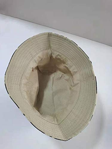 Sombrero de Pescador 56-58cm Algodón Suave y Tela de Poliéster Gorra de Sol Ancha a Prueba de Viento Unisex para Senderismo Camping Caza Viajar Pesca, Sombreros de Sol Ajustables, Camuflaje