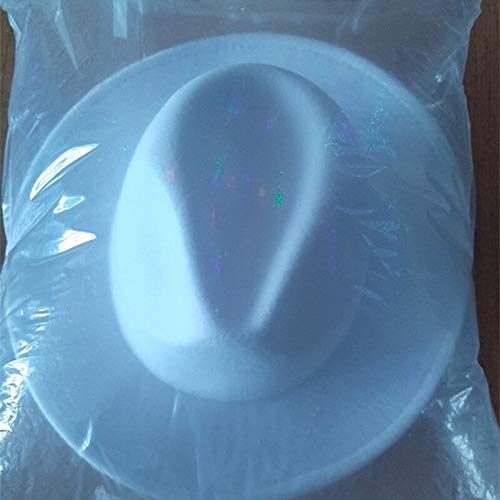 Sombrero Fedora de ala Ancha para Mujer, Vestido Formal sólido de otoño, Sombreros de Boda para Mujer, Sombreros de Invierno de Jazz clásico de Fieltro Blanco y Negro -Caramel-52-54cm(Kids)