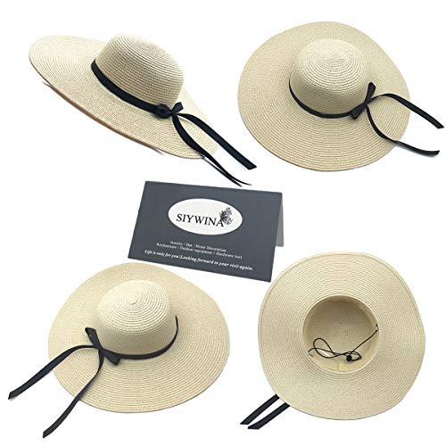 Sombrero Paja Mujer Pamela de Paja Sombreros Mujer Verano Sombrero ala Ancha Mujer Sombrero de Playa Plegable