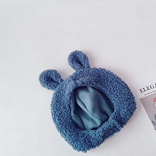 Sombrero para Exteriores de Dibujos Animados cálidos engrosados ​​para niños, Gorro de Orejeras de Color sólido, Amarillo, Traje para 2-6 años