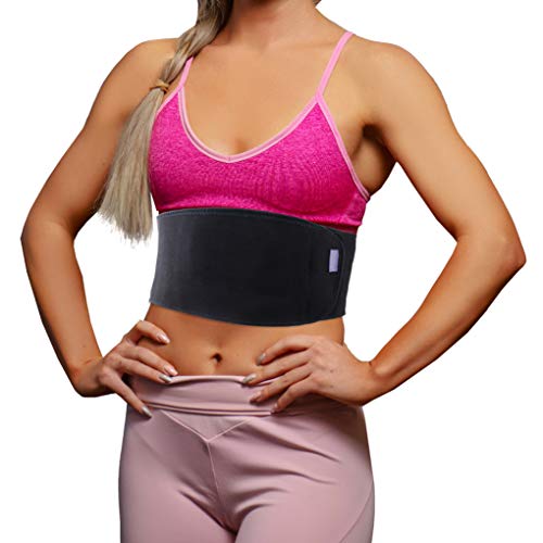 Soporte para costilla rota unisex - Banda de compresión con soporte de costilla de carbón de leña de bambú - Acelera la curación de las costillas fisuradas, dislocadas, fracturadas y postoperatorios