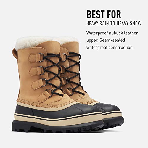 Sorel Caribou, Botas de Invierno Mujer, Marrón (Buff), 38.5