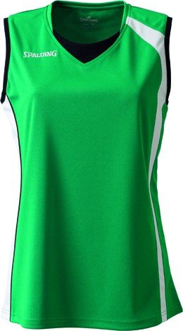 Spalding 4her Tank Top Camiseta De Equipaciones Manga Corta, Mujer, Verde, L