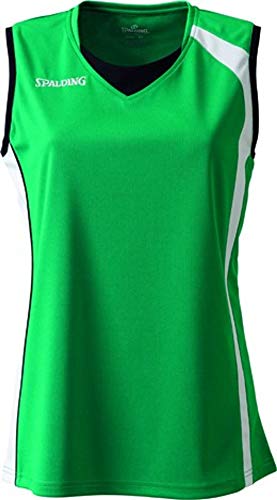 Spalding 4her Tank Top Camiseta De Equipaciones Manga Corta, Mujer, Verde, L