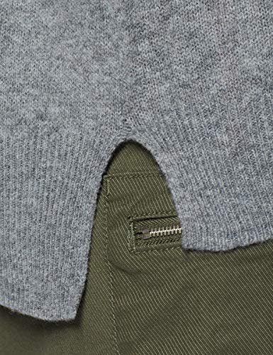 SPARKZ COPENHAGEN Pure Cashmere Casual O-Neck suéter, Gris (Dark Grey Melange 123), 42 (Talla del Fabricante: X-Large) para Mujer