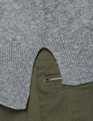 SPARKZ COPENHAGEN Pure Cashmere Casual O-Neck suéter, Gris (Dark Grey Melange 123), 42 (Talla del Fabricante: X-Large) para Mujer