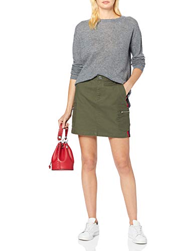 SPARKZ COPENHAGEN Pure Cashmere Casual O-Neck suéter, Gris (Dark Grey Melange 123), 42 (Talla del Fabricante: X-Large) para Mujer