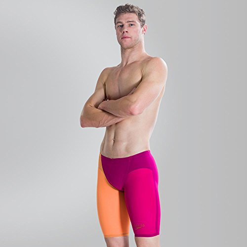 Speedo 8-09145C294 Bañador de Competición, Hombre, Rojo (Magenta/Fluo Orange), 30