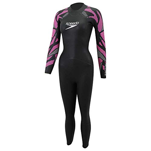 Speedo Proton Female Fullsuit Traje Neopreno, Mujer, Black/Purple, S