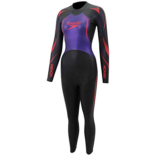 Speedo Xenon Female Fullsuit Traje Neopreno, Mujer, Black/Purple, ST