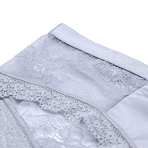 SPFAS Damas Ropa Interior de Encaje Sexy Bragas Hipster Calzoncillos Suaves Bragas de Encaje Lencería Cintura Baja Glamour Briefs Damas 5 Pack / 6 Pack