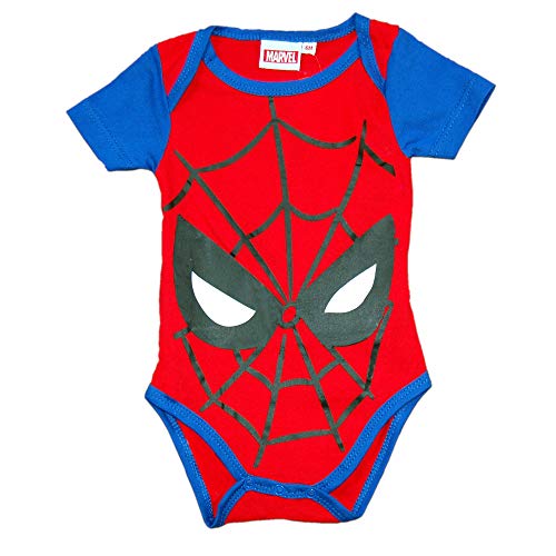 Spider-Man - Body para Bebe -Ropa Avengers Recién Nacido (6-12)