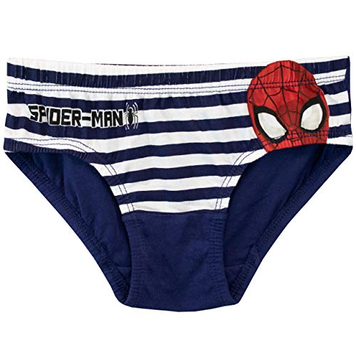 Spiderman Ropa Interior [Paquete de 5] para niños [Multicolor -8-9 Años ]