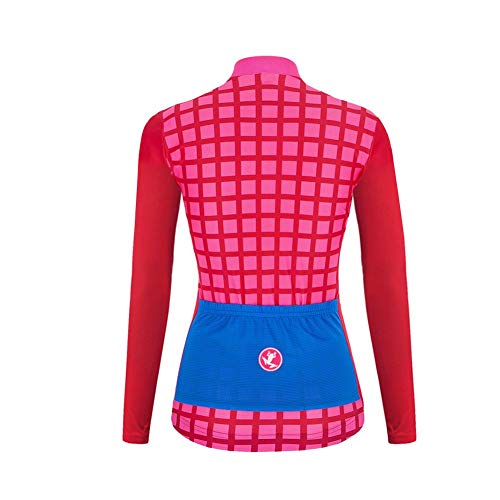 Sports Wear UGLYFROG Manga Larga Maillot Ciclismo Mujer,Maillots de Bicicleta Conjunto de Jersey de Manga Larga Top MTB Jersey Invierno Fleece Clothing