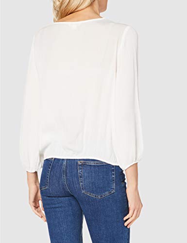 Springfield 3.T.Blusa Cruzada Bordado-C/96 Blusa, Beige (Ivory 96), 40 (Tamaño del Fabricante: 40) para Mujer