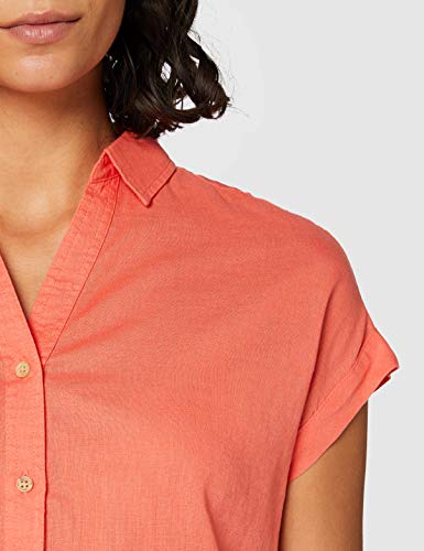 Springfield 8.T. Camisa M/C Lino-C/59 Blusa, Rojo (Red_Print 59), 42 (Tamaño del Fabricante: 42) para Mujer