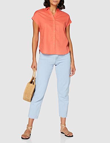 Springfield 8.T. Camisa M/C Lino-C/59 Blusa, Rojo (Red_Print 59), 42 (Tamaño del Fabricante: 42) para Mujer