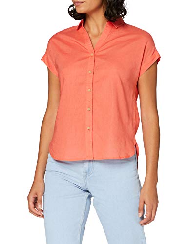 Springfield 8.T. Camisa M/C Lino-C/59 Blusa, Rojo (Red_Print 59), 42 (Tamaño del Fabricante: 42) para Mujer