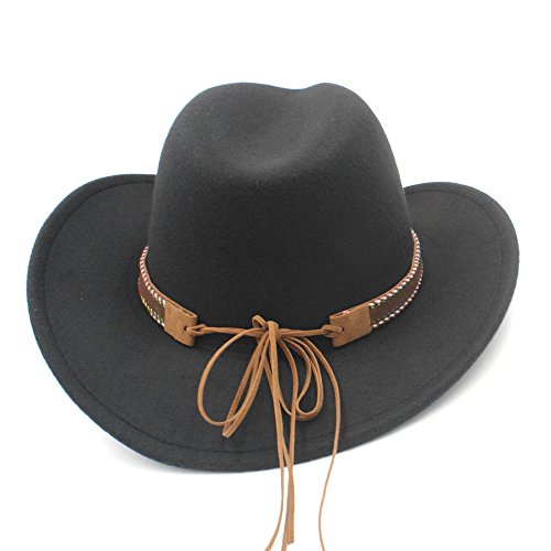 SSLA Moda Mujer Hombres Sombrero De Vaquero Occidental Con Borde Roll Up Fedora Sombrero Hombre Gorras