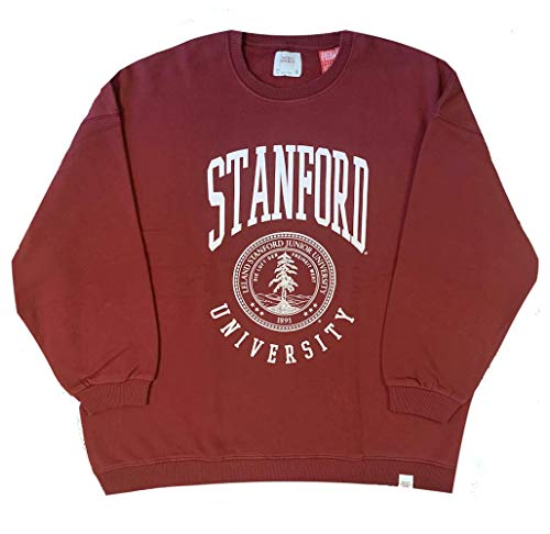 Stanford University - Escudo de Armas - Oficial Grande Salón Mujer Sudadera - Rojo, M (54in Chest)