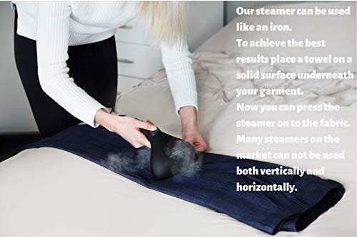 Steam Creation | Vaporizador Profesional Portátil De Ropa Y Prendas De Vestir | 1500 Watios | Hogar Y Los Viajes | Incluye Bolsa De Viaje / Guante Resistente Al Calor Y Accesorio Para Cepillo De Tela