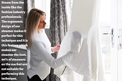 Steam Creation | Vaporizador Profesional Portátil De Ropa Y Prendas De Vestir | 1500 Watios | Hogar Y Los Viajes | Incluye Bolsa De Viaje / Guante Resistente Al Calor Y Accesorio Para Cepillo De Tela