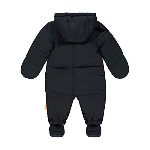 Steiff mit süßer Teddybärapplikation Traje para Nieve, Azul Marino, 2 Mes Unisex bebé