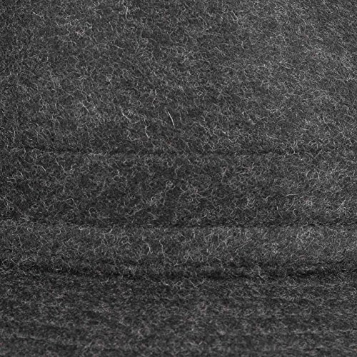 Stetson Benavides Trilby Sombrero Mujer/Hombre - Sombrero de Fieltro de Lana - Fabricado en Italia - Sombrero de Hombre Invierno con Revestimiento de teflón - Otoño/Invierno Negro 58 cm