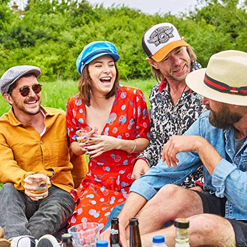 Stetson Gorra Dyed Cotton Riders Mujer - Gorro de Marinero Baker Boy algodón con Visera, Visera Primavera/Verano - L (58-59 cm) Celeste