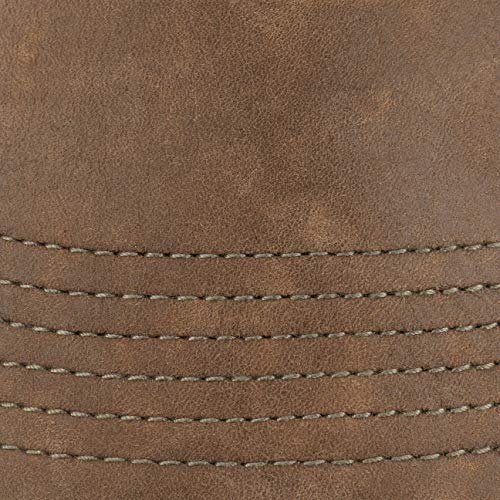 Stetson Gorra Rustic Cotton Anti UV Hombre - de Verano Sol Beisbol Hebilla Metal, con Visera, Visera Verano/Invierno - Talla única Verde Oliva