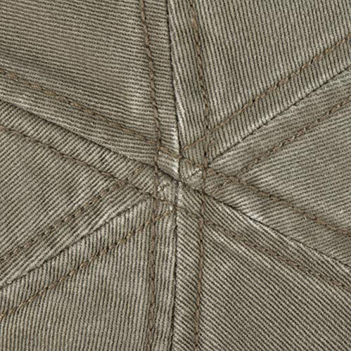 Stetson Gorra Texas con Protección UV Hombre - Gorro Ivy de algodón Sol Visera Primavera/Verano - M (56-57 cm) Verde Oliva