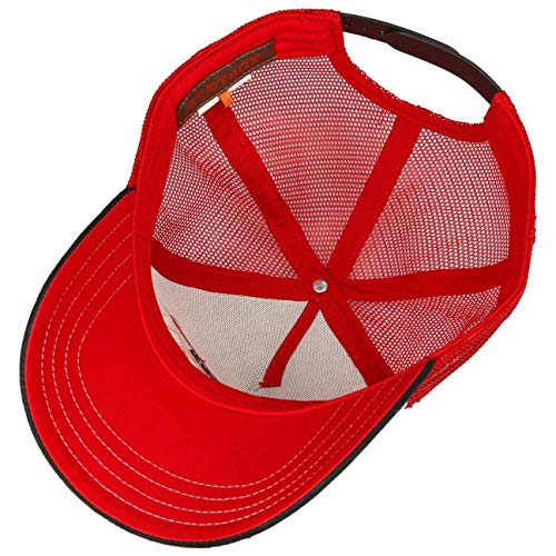 Stetson Gorra Trucker Heritage Best Hats Mujer/Hombre - Snapback, con Visera, Visera Verano/Invierno - Talla única Rojo