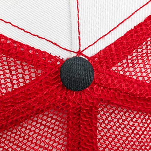 Stetson Gorra Trucker Heritage Best Hats Mujer/Hombre - Snapback, con Visera, Visera Verano/Invierno - Talla única Rojo