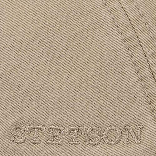 Stetson Paradise Cotton Gorra Plana Hombre - Gorra Plana con protección UV 40 - Gorra de Hombre de algodón - Gorra Plana Verano/Invierno - Beige XXL (62-63 cm)