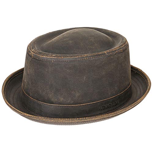 Stetson Pork Pie Odenton Sombrero para Mujer/Hombre - Porkpie de algodón - Fedora Impermeable y con protección Solar - Sombrero de Hombre para Verano/Invierno - Sombrero de