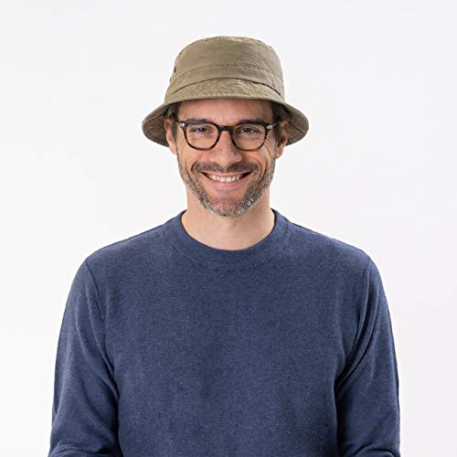 Stetson Sombrero Algodón Delave Mujer/Hombre - de Verano Pescador Vacaciones Primavera/Verano - S (54-55 cm) marrón