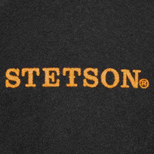 Stetson Sombrero Pennsylvania Woolfelt Mujer/Hombre - de Hombre Fieltro Outdoor con Banda Piel Verano/Invierno - XL (60-61 cm) Negro