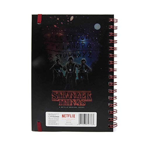 Stranger Things – Cuaderno de notas con espiral A5, multicolor