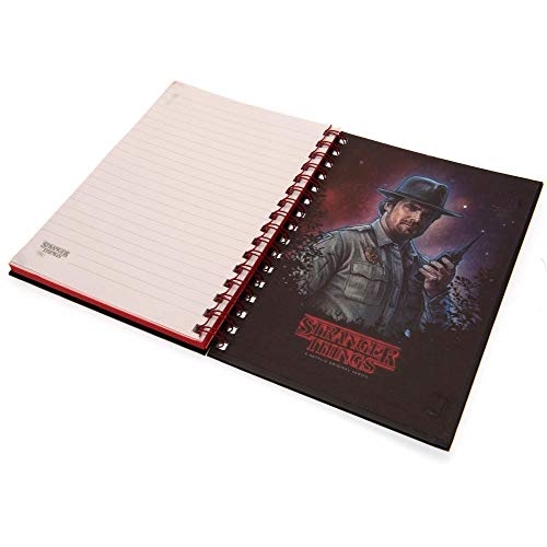 Stranger Things – Cuaderno de notas con espiral A5, multicolor