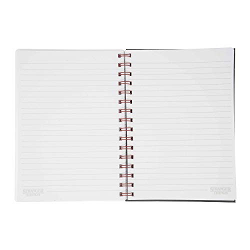 Stranger Things Minde Flayer - Cuaderno de notas en espiral (tamaño A5), diseño de flores