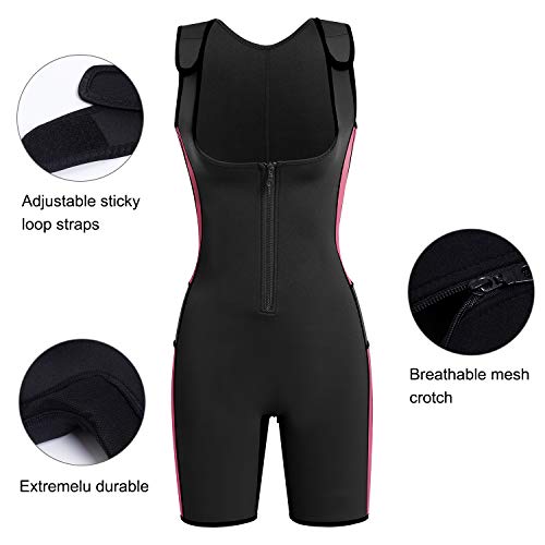 STRONGLIONESS ¡Faja Adelgazante! Traje Sauna De Neopreno Moldeador De Figura Mujer Quema Grasa Suda 3 Veces Mas! Body Shaper Chaleco Compresión Faja Reductora Abdomen Fitness Deporte (Negro, XXL)