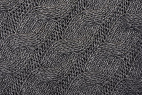 styleBREAKER Poncho de Punto con Motivo Trenzado, Poncho de Punto con Cuello Redondo, Punto Grueso, señora 08010040, Color:Azul Medianoche/Azul Oscuro