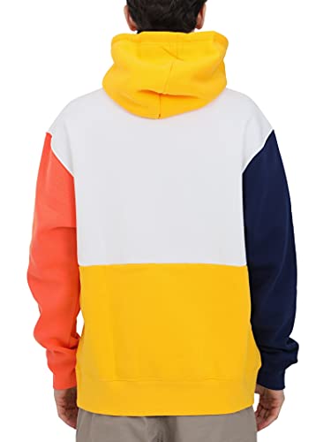 Sudadera Air Jordan Hombre con Capucha Blanca Azul y Amarilla CW8434-100