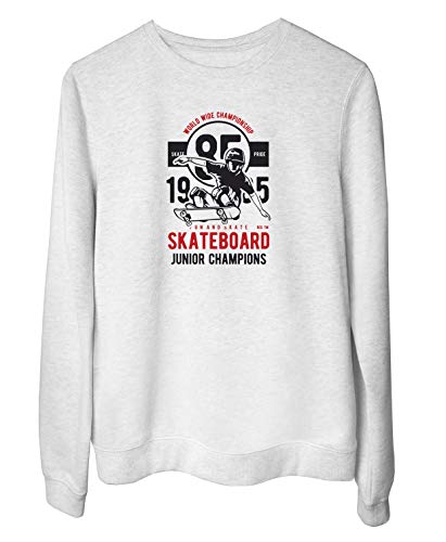 Sudadera Blanc para Las Mujeras Blanc EPS0116 Skateboard Junior Champions