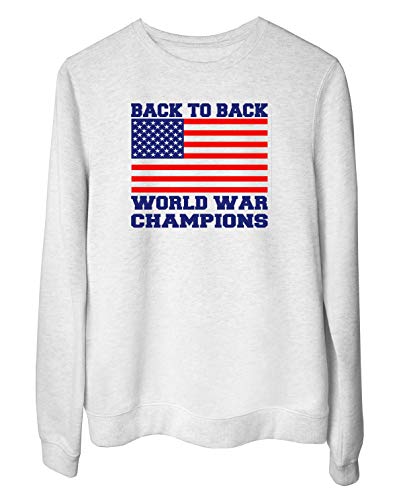 Sudadera Blanc para Las Mujeras Blanc GEN0528 Back TO Back World War Champions