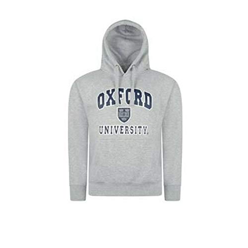 Sudadera con capucha de Oxford University, impresión de calidad, producto oficial gris Small