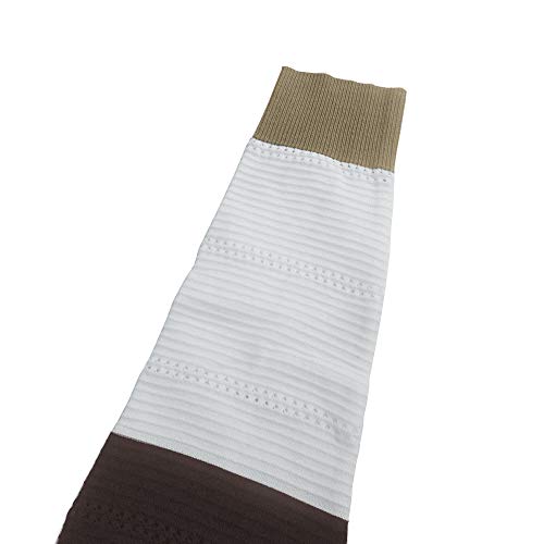 Sudadera con Capucha de Punto con Cremallera Frontal para Mujer Suéter Informal de Manga Larga con Raya ahuecada Sudadera con Capucha (Marron, S)