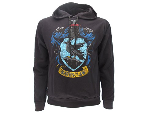 Sudadera con Capucha Hoodie Ravenclaw de Harry Potter - 100% Original y Oficial Warner Bros (L Large)